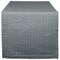 Contemporary Home Living Seersucker Striped Woven Cotton Table Runner - 108" - Stone and Ash Gray